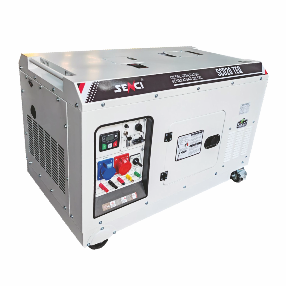 Generator insonorizat SENCI SCD20 TEQ putere max. 20kVA 230V/400V, Diesel, fara ATS Generator insonorizat SENCI SCD20 TEQ putere max. 20kVA 230V/400V, Diesel, fara ATS